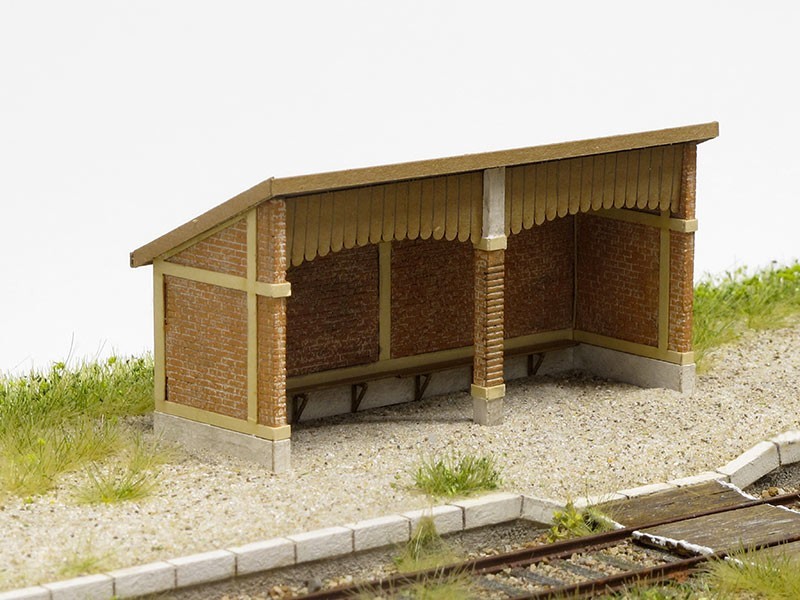 Modèle réduit - Abri de quai - gare de Lusigny – KIT – 1/87ème